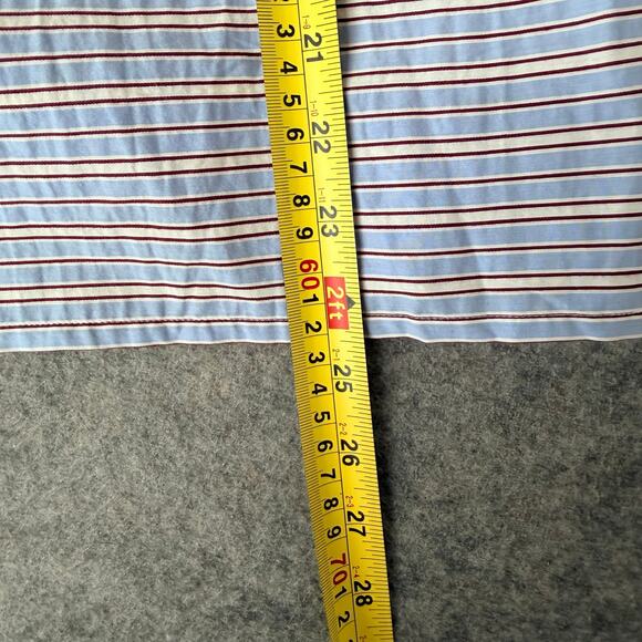 Maje Women's Striped Short Sleeve Blouse Top Blue Bow on Back Size EU 3/US Large - Picture 11 of 12